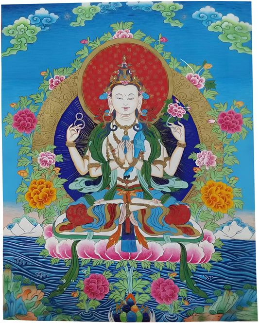 Chenrezig (Avalokiteshvara) Thangka