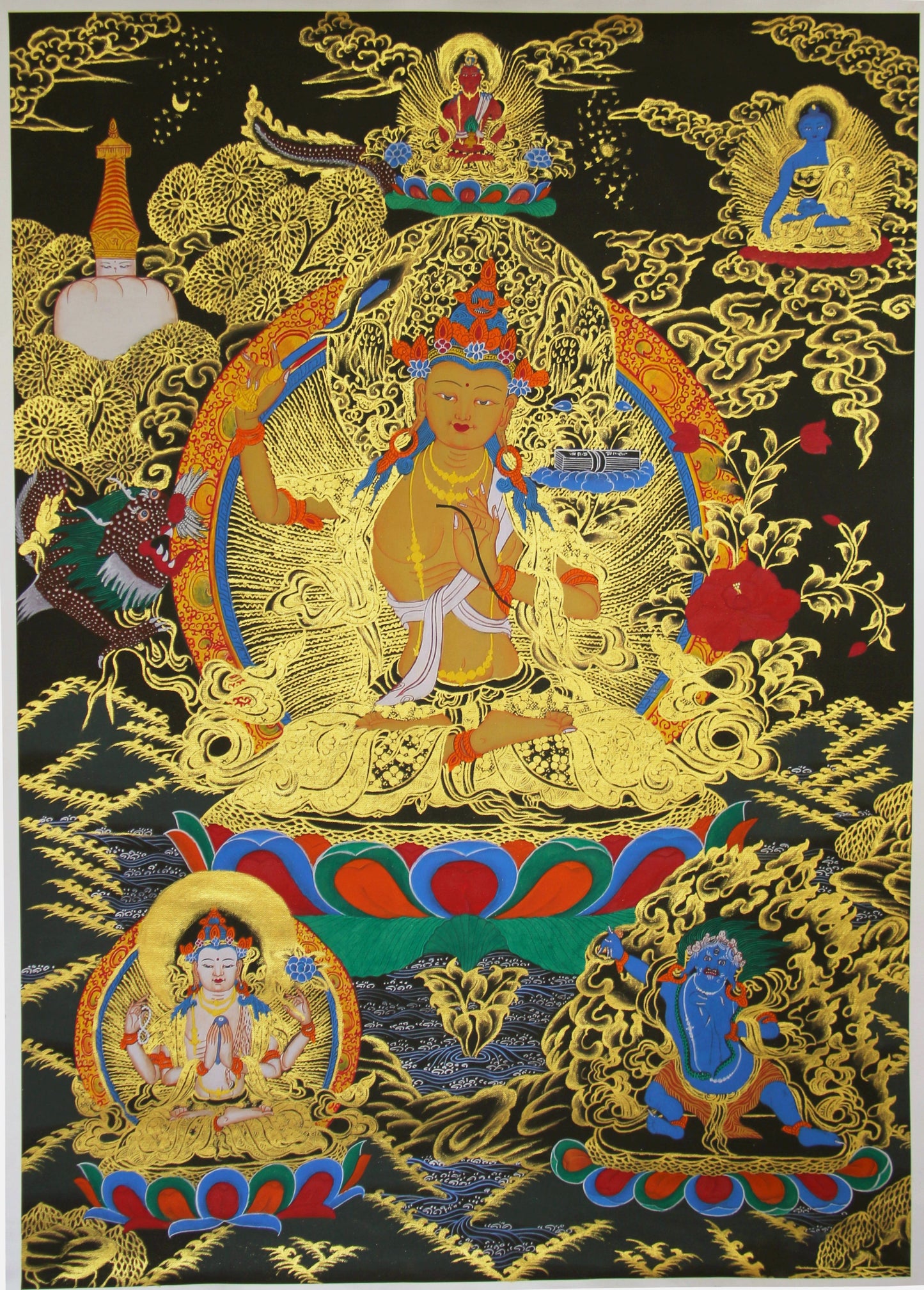 Manjushri Thangka Painting 75*54