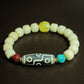 Camel Bone with Dzi Bead Bracelet