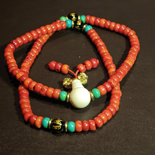 Orange Bodhi Mala