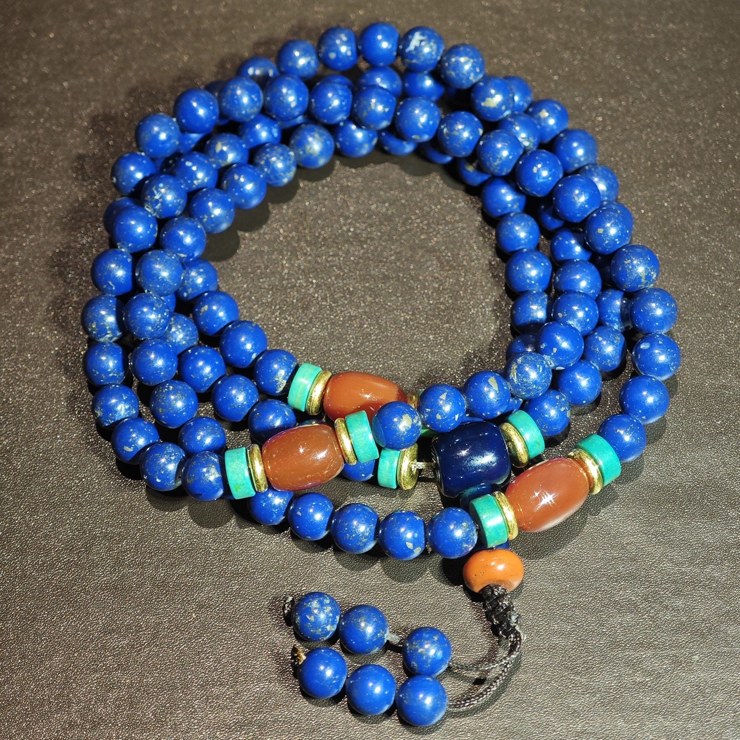 Lapis Lazuli Mala with Turquoise