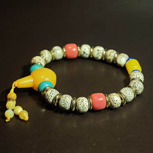 Tibetan Charm Bodhi Seed Bracelet