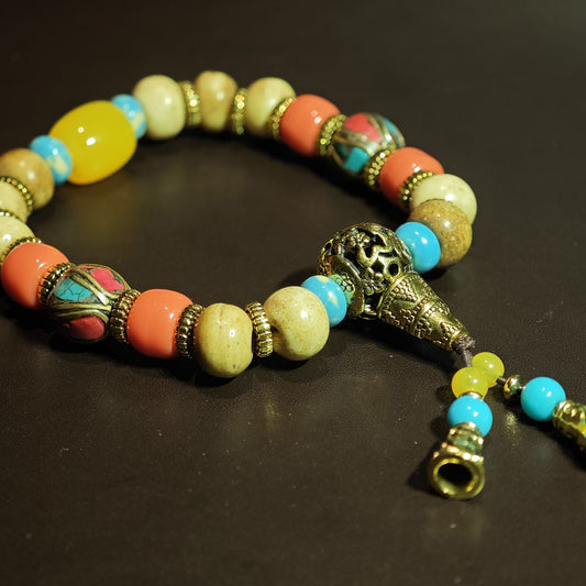 Tibetan Charm Bodhi Seed Bracelet