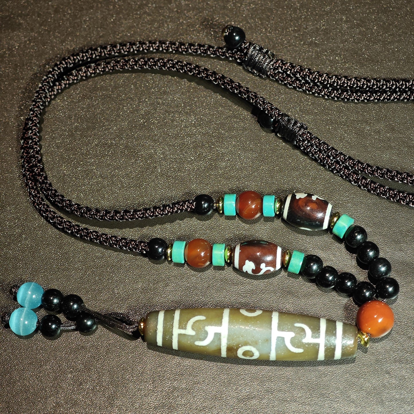 Dzi Bead Necklace