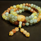 Golden-thread jade Mala