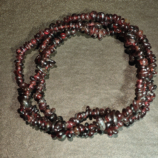 Garnet Chip Mala