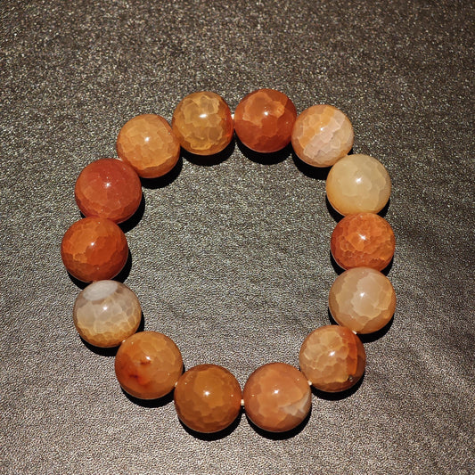 Dragon vein Agate Bead Bracelet