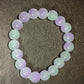 Violet Jade Bead Bracelet