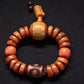 Tibetan Yak Bone Bracelet with Dzi Bead