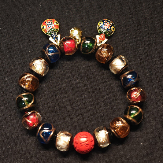 Glaze Bead Charm Bracelet